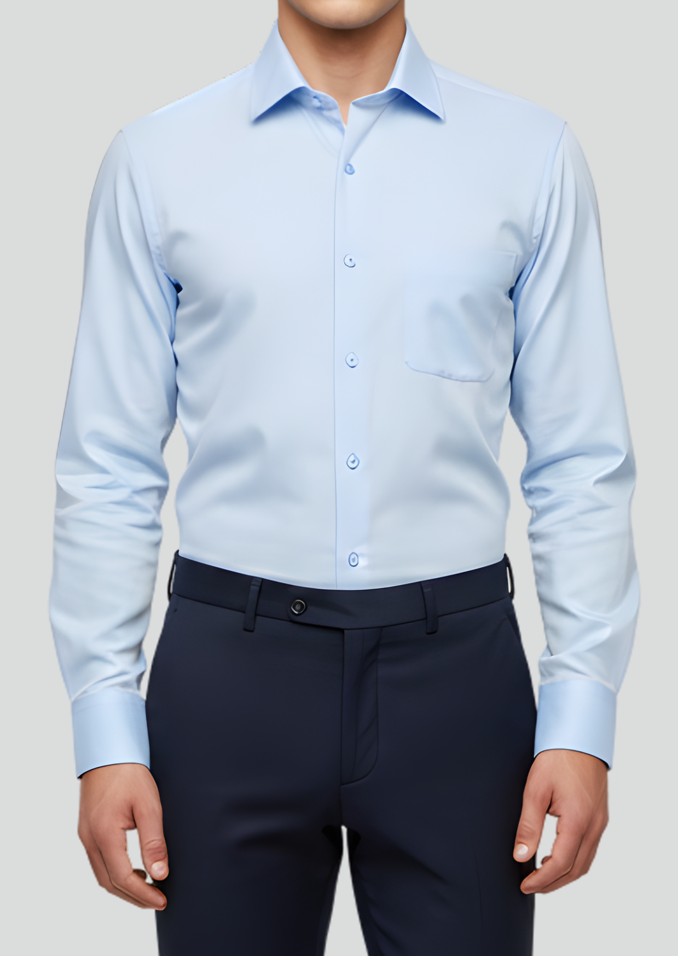 Men’s Formal Plain Dress Shirts – Premium Quality