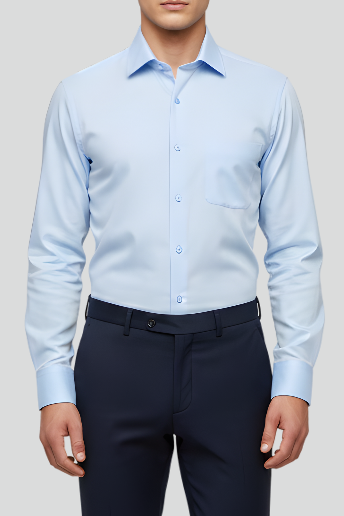 Men’s Formal Plain Dress Shirts – Premium Quality