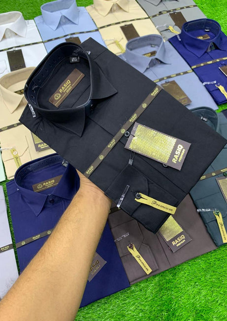 Men’s Formal Plain Dress Shirts – Premium Quality