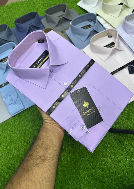 Men’s Formal Plain Dress Shirts – Premium Quality