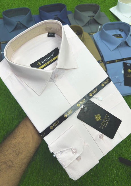 Men’s Formal Plain Dress Shirts – Premium Quality