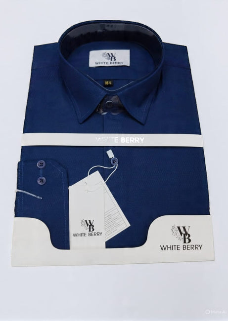 Men’s Dobby Formal Dress Shirt Premium Office Wear