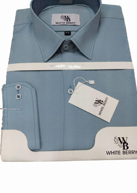 Men’s Dobby Formal Dress Shirt Premium Office Wear