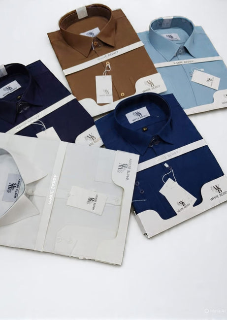 Men’s Dobby Formal Dress Shirt Premium Office Wear